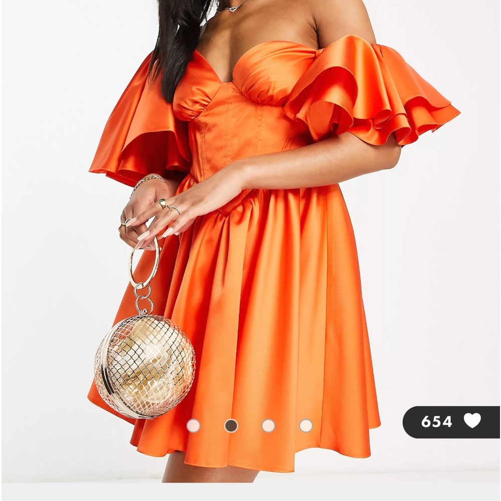 ASOS Luxe One Shoulder Dress